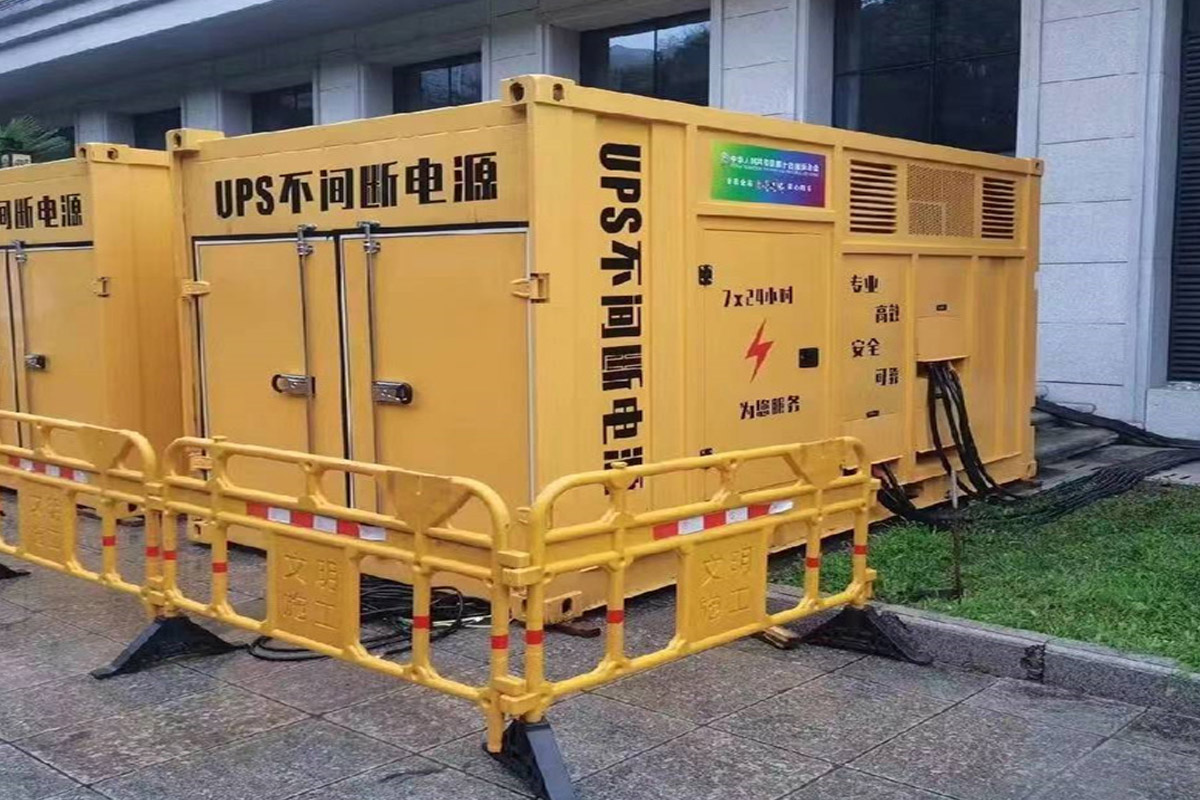 昌图发电机租赁施工现场