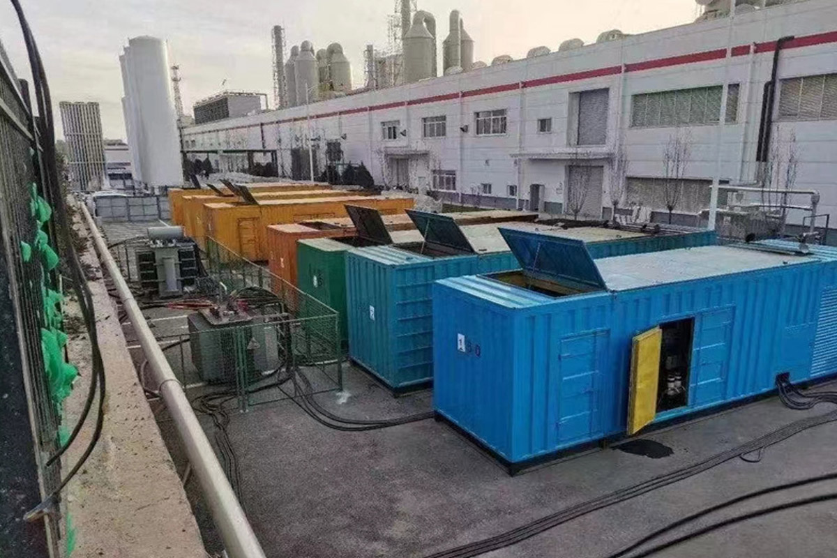 昌图发电机租赁施工现场